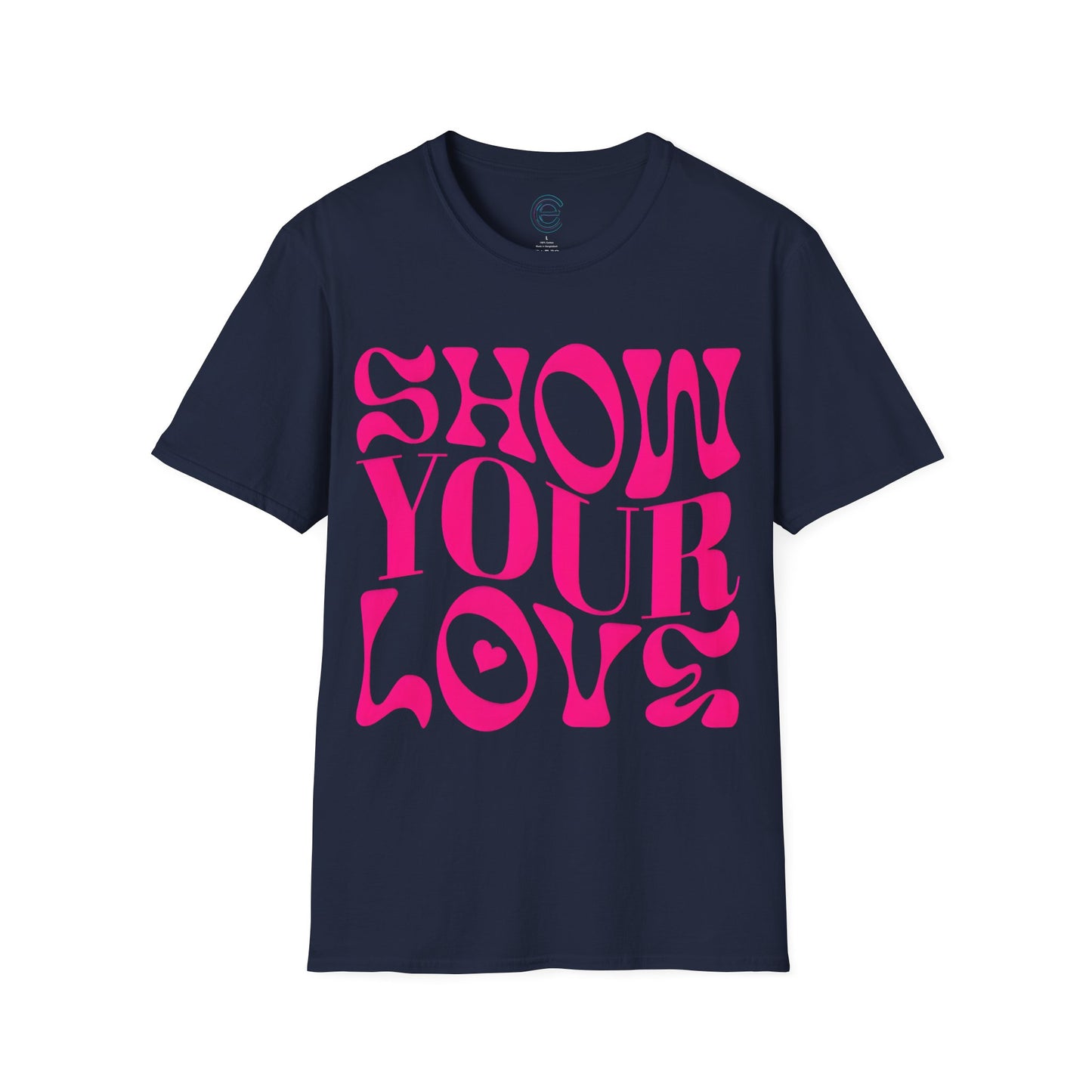 Show Your Love - Ice Grey Graphic T-Shirt