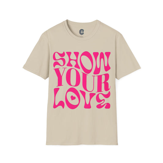 Show Your Love - Dark Chocolate Graphic T-Shirt