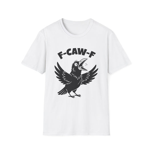 White Crow F-CAW-F T-Shirt - Funny - Humorous - Bird Squawking