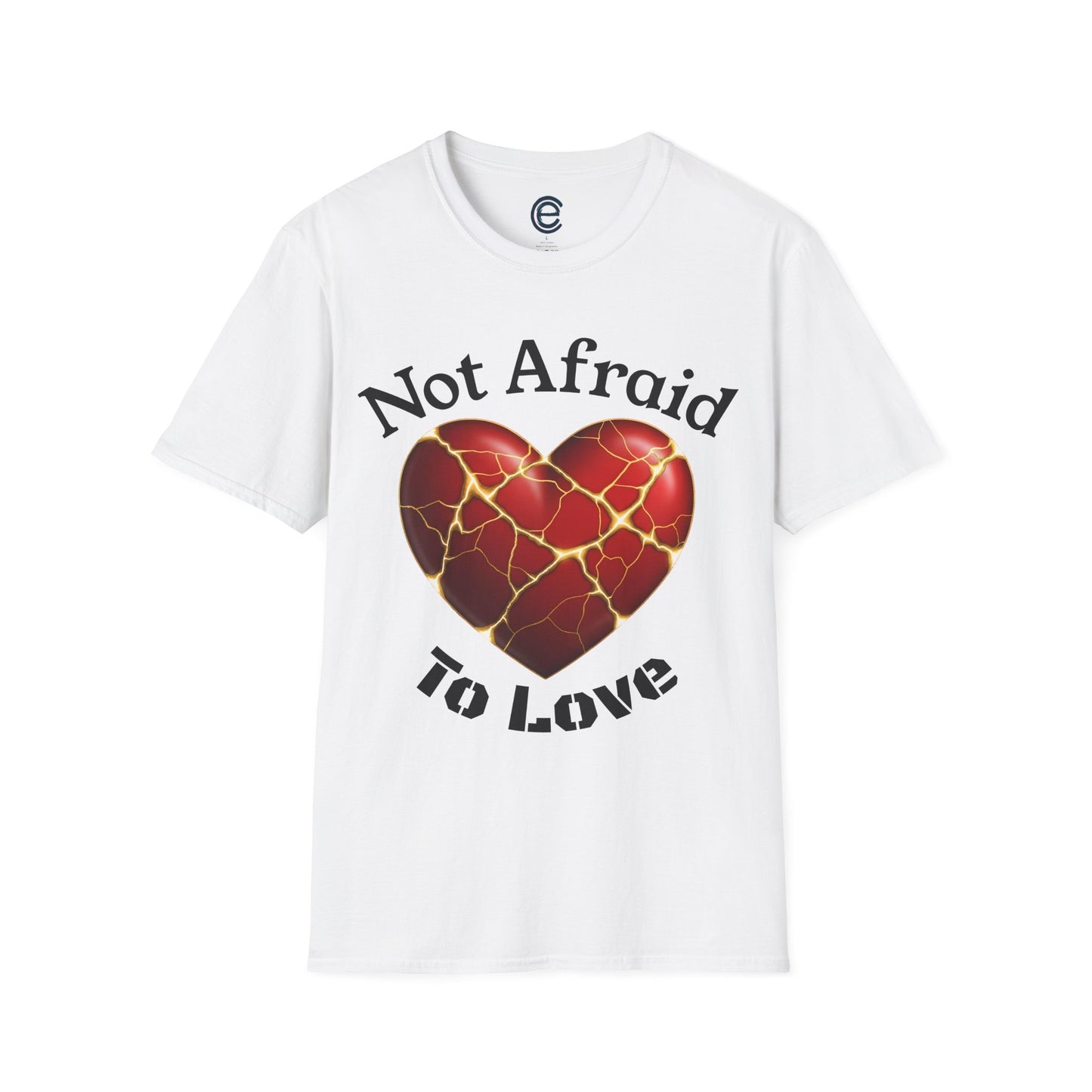 Not Afraid To Love - Navy Graphic T-Shirt