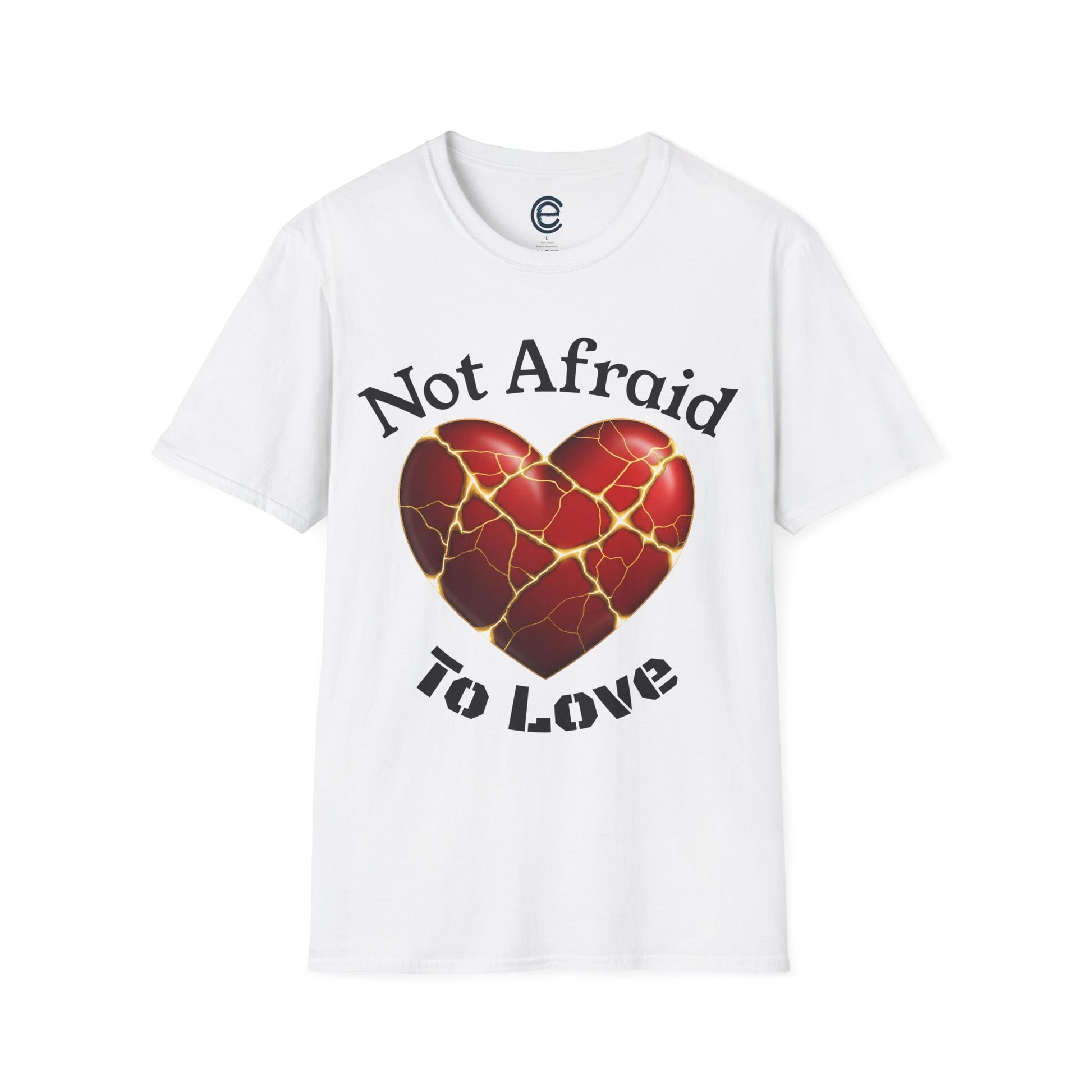 Not Afraid To Love - Navy Graphic T-Shirt