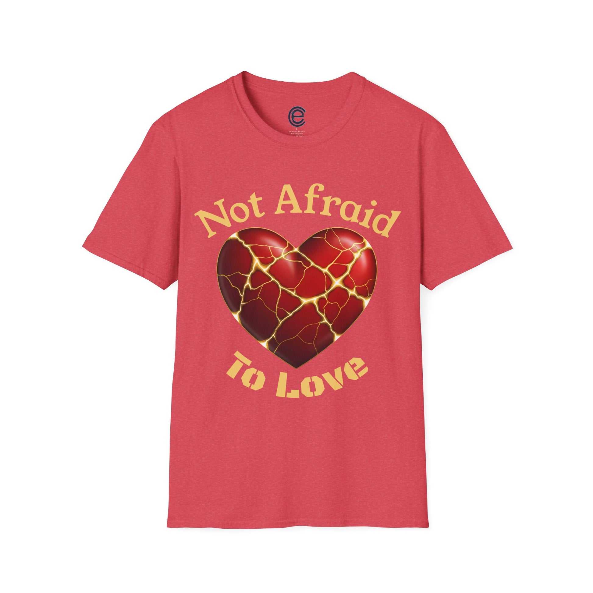 Not Afraid To Love - Black Graphic T-Shirt