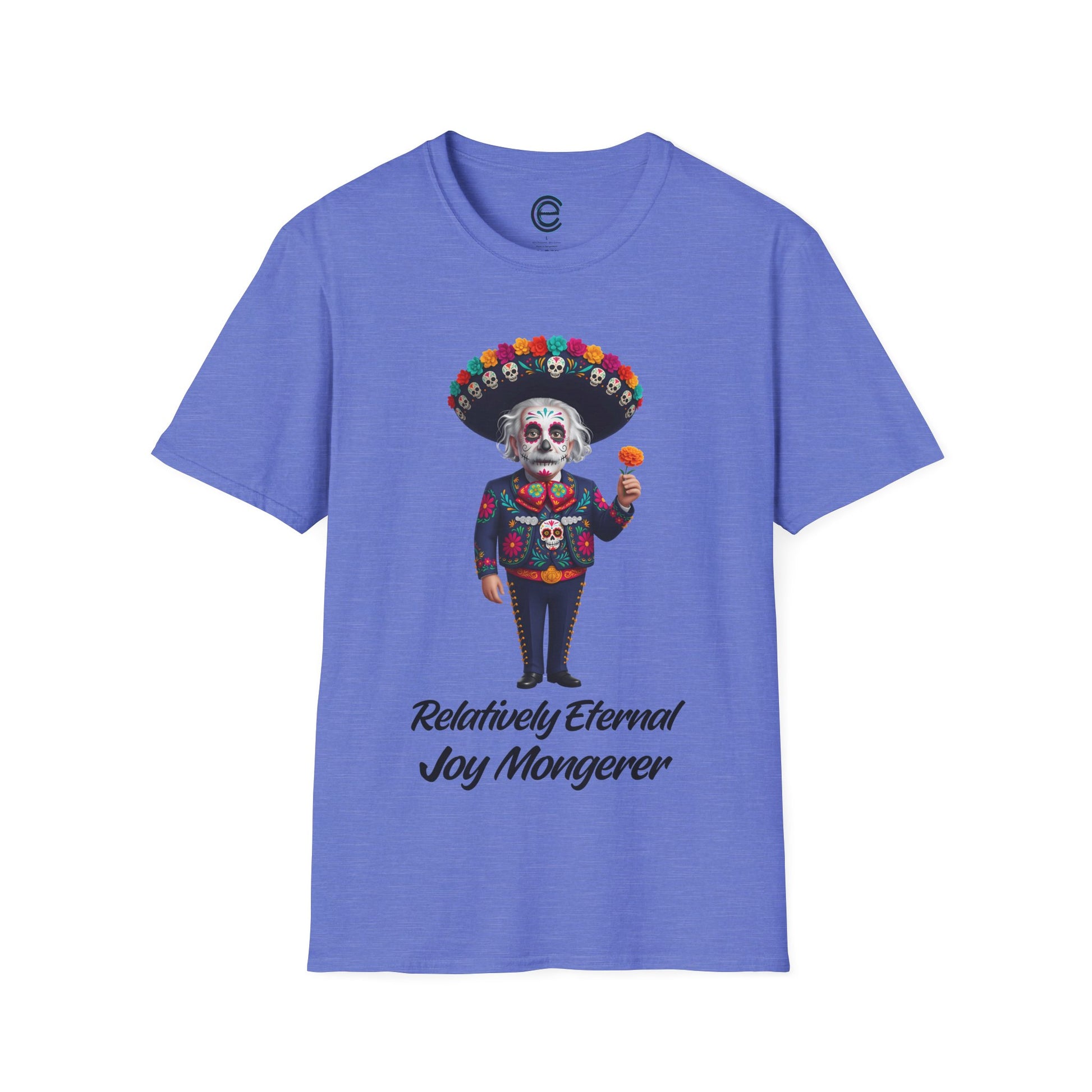 Relatively Eternal Joy Mongerer - Tropical Blue Graphic T-Shirt