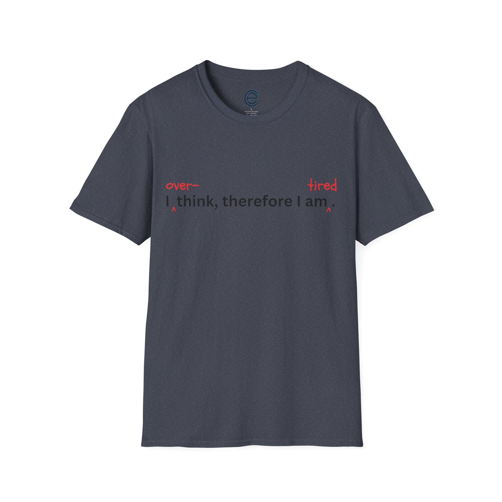 Overthink & Tired - Sapphire Graphic T-Shirt