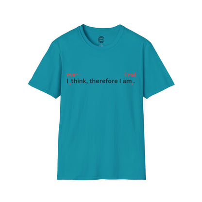 Overthink & Tired - Tropical Blue Graphic T-Shirt