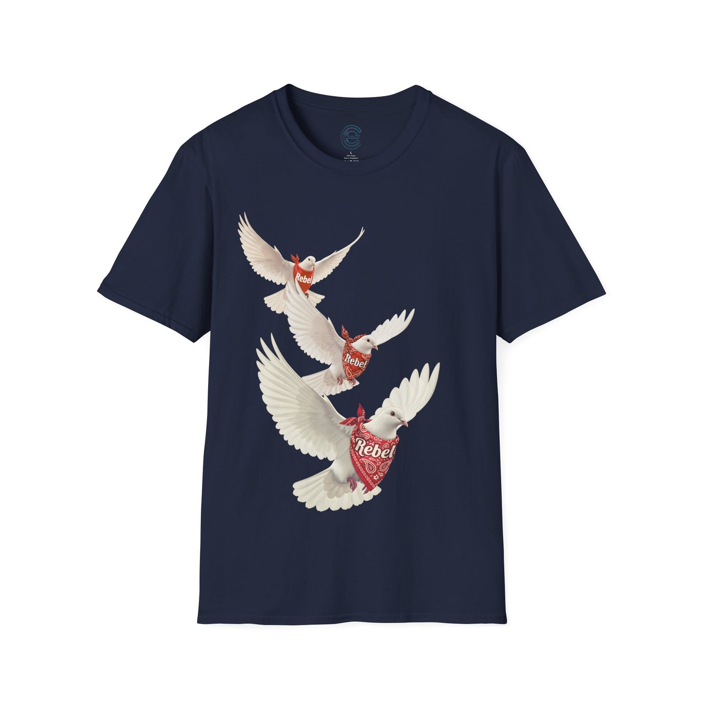 Rebel Doves II - Heather Irish Green Graphic T-Shirt