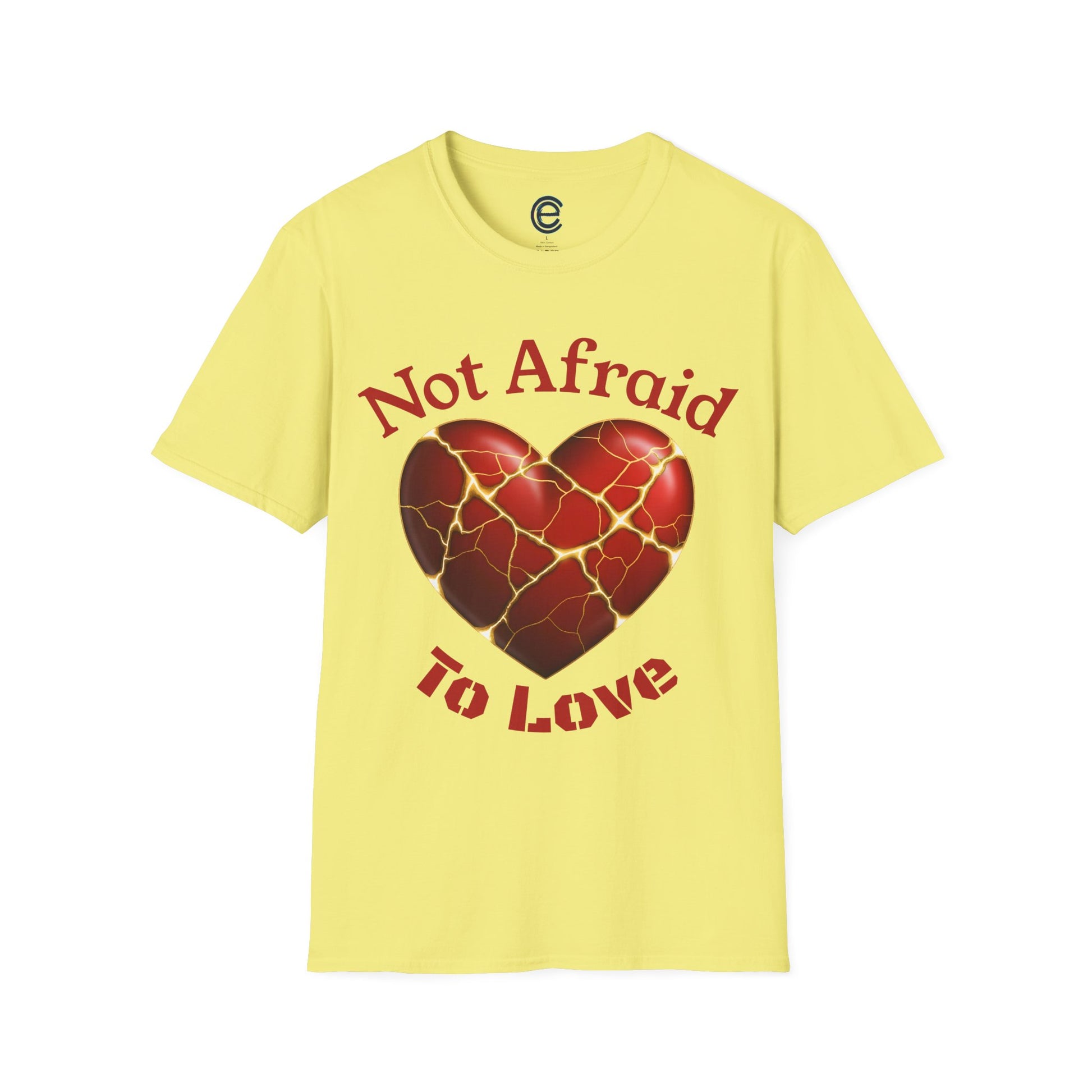 Not Afraid To Love - Heather Red Graphic T-Shirt