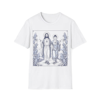 Jesus & Buddha - Daisy Graphic T-Shirt