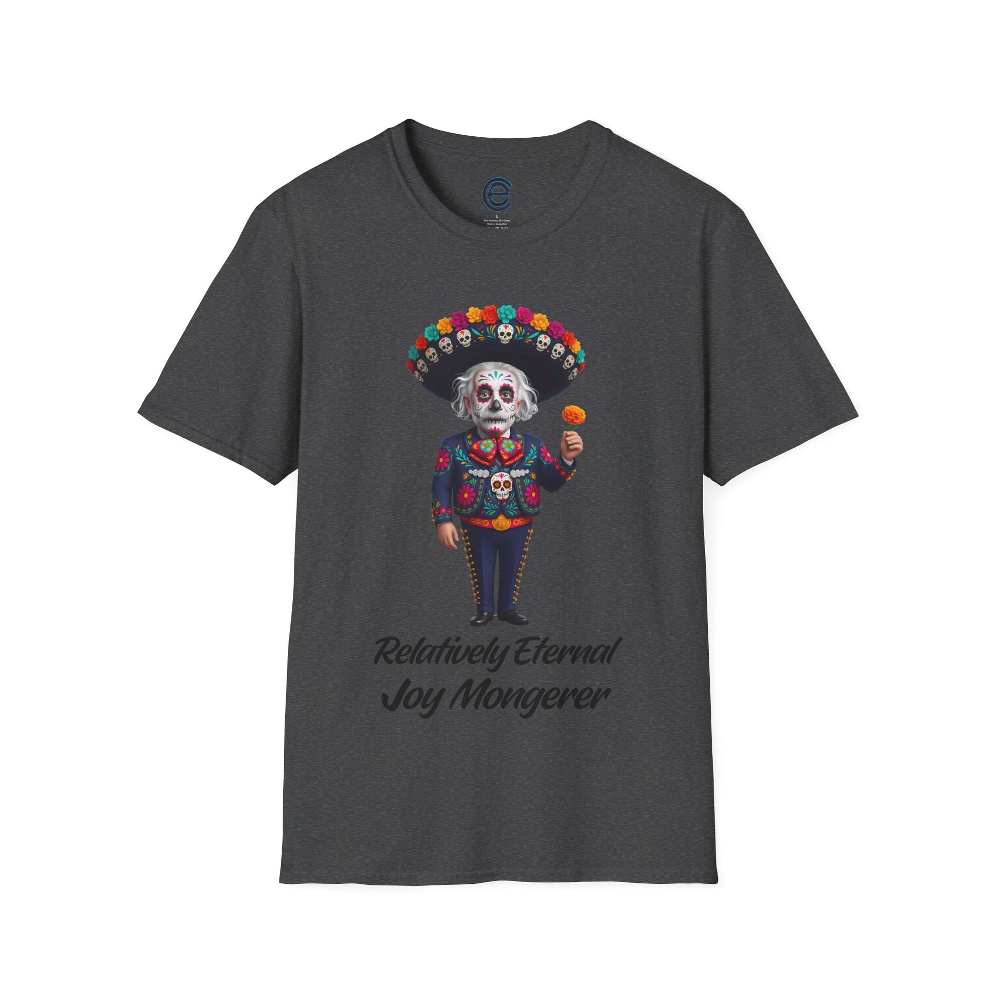Relatively Eternal Joy Mongerer - Ice Grey Graphic T-Shirt