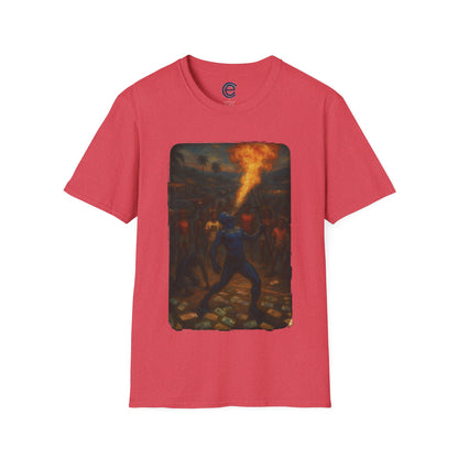 Pay The Devil - Heather Red Graphic T-Shirt