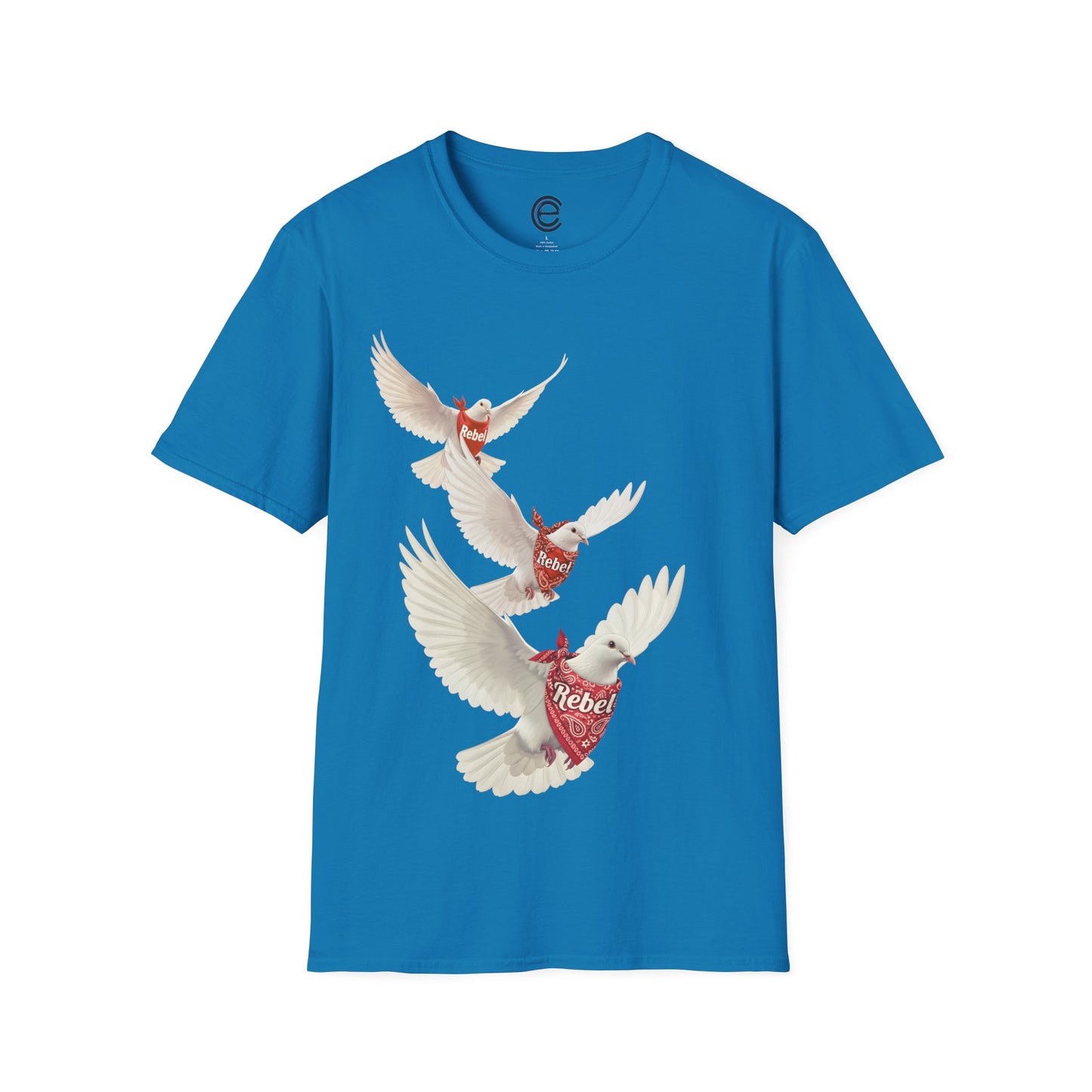 Rebel Doves II - Sapphire Graphic T-Shirt