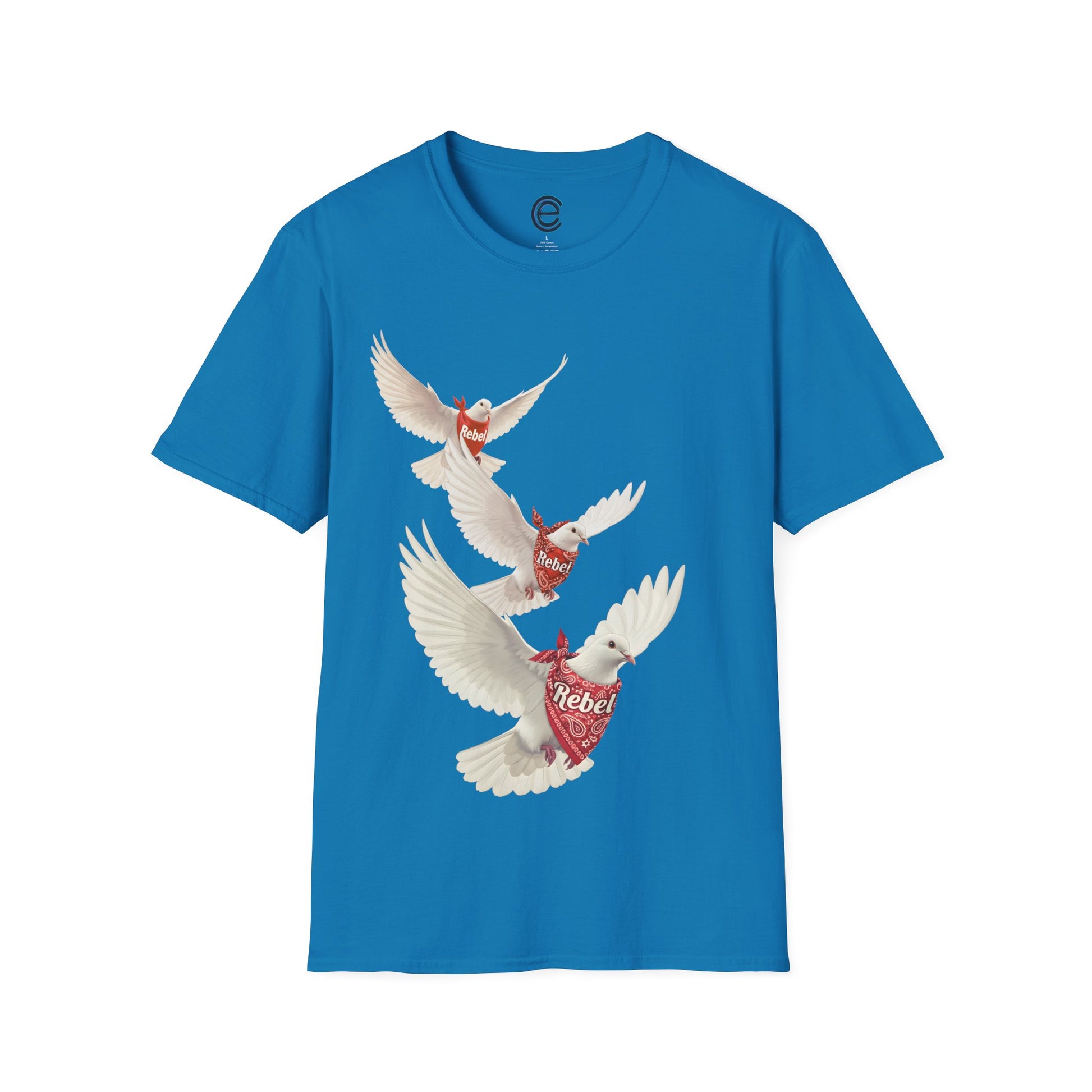 Rebel Doves II - Sapphire Graphic T-Shirt