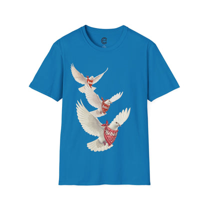 Rebel Doves II - Sapphire Graphic T-Shirt