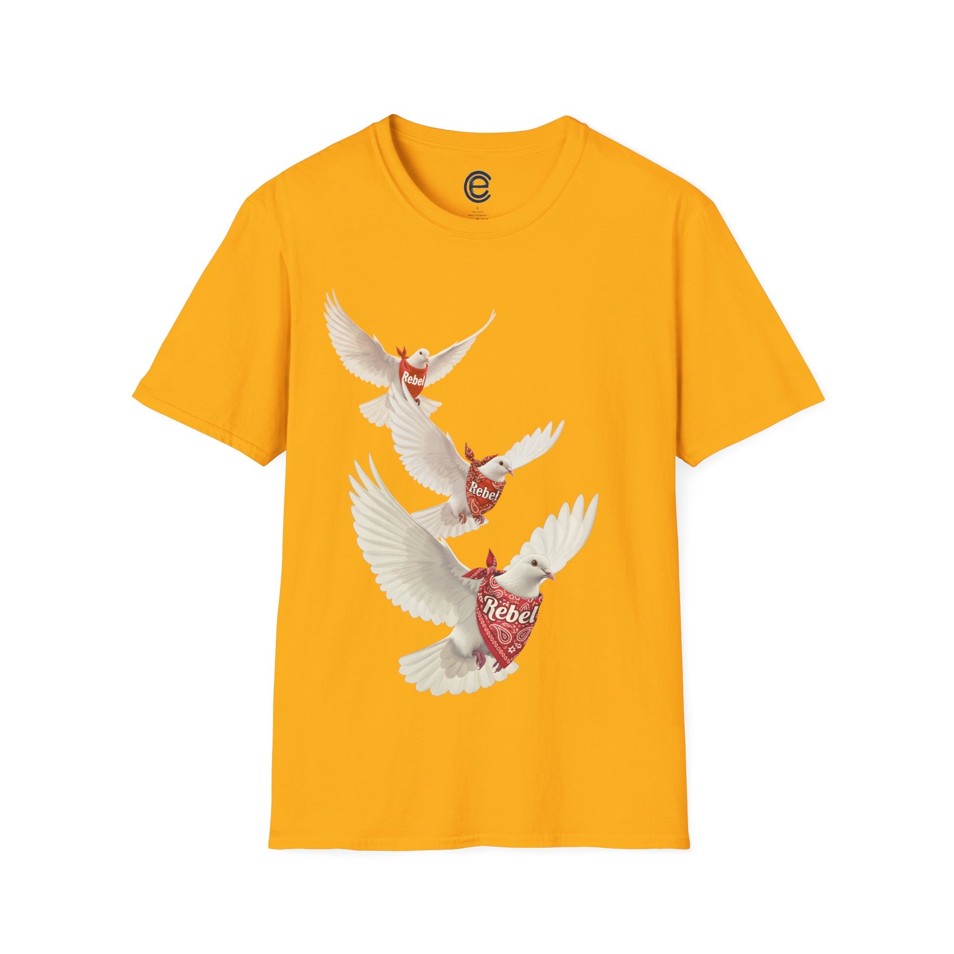 Rebel Doves II - Navy Graphic T-Shirt