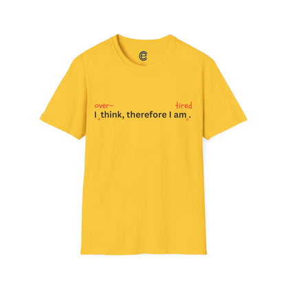 Overthink & Tired - Navy Graphic T-Shirt