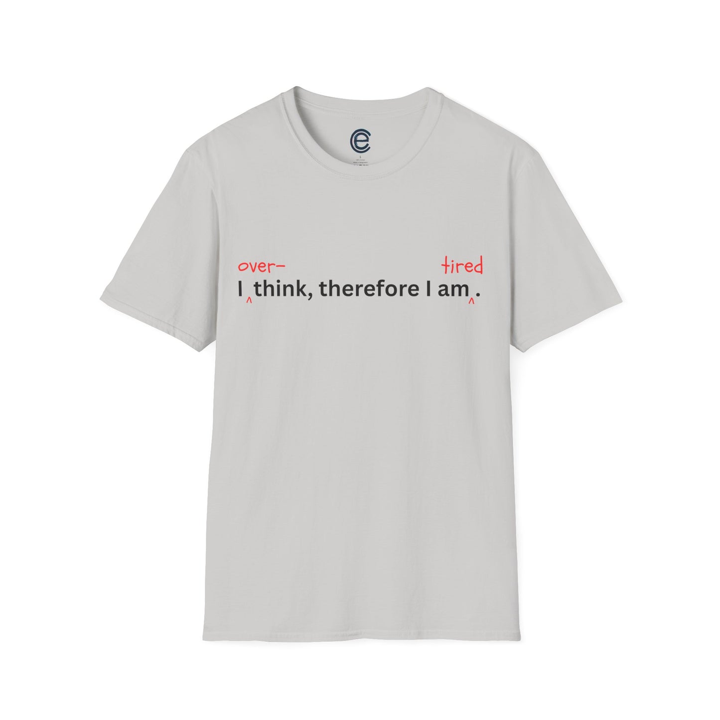 Overthink & Tired - Heather Royal Graphic T-Shirt