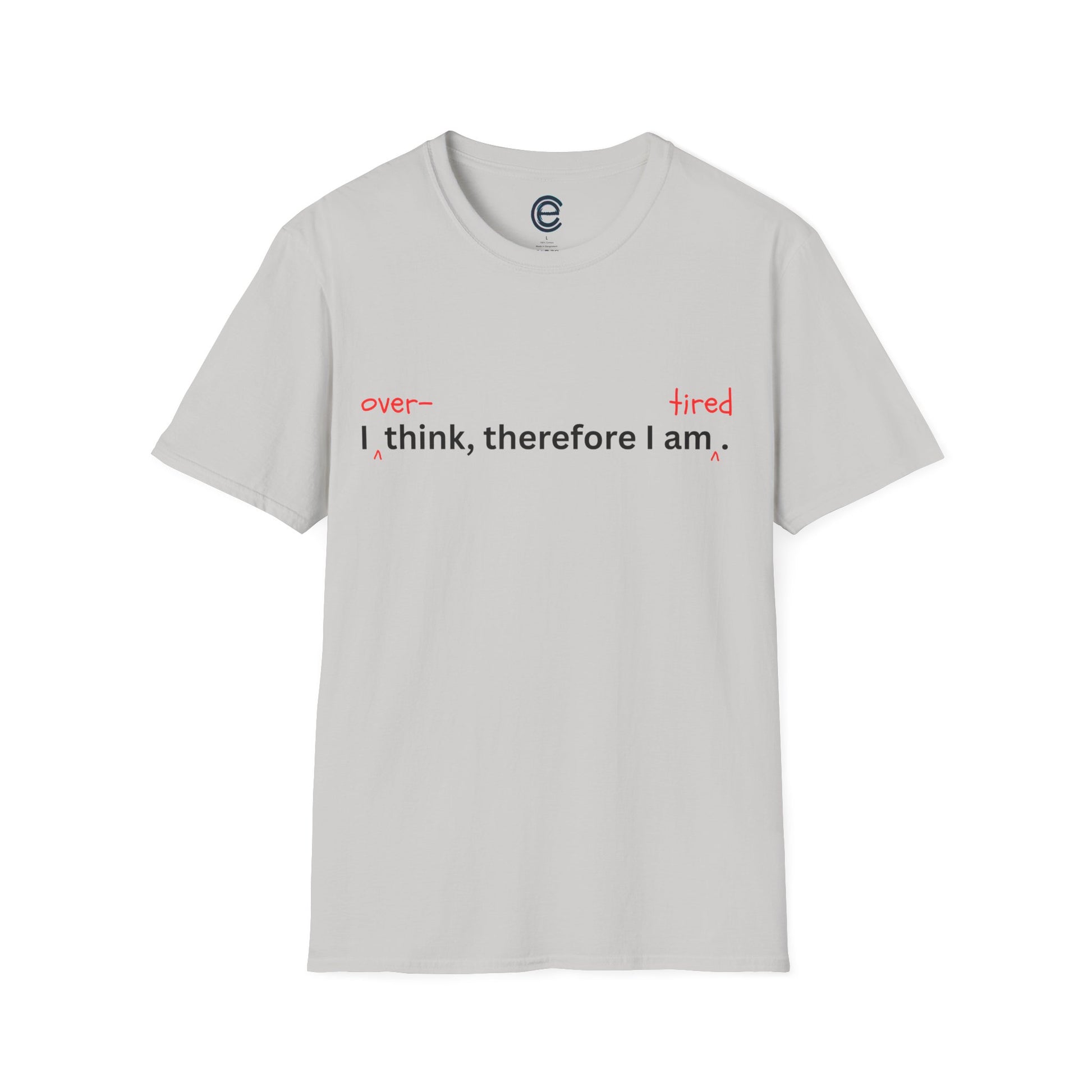 Overthink & Tired - Heather Royal Graphic T-Shirt
