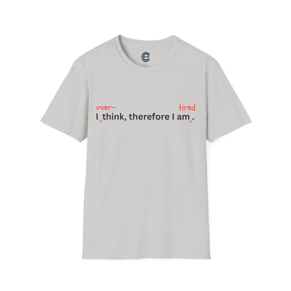 Overthink & Tired - Heather Royal Graphic T-Shirt