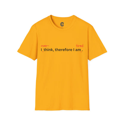 Overthink & Tired - Sport Grey Graphic T-Shirt