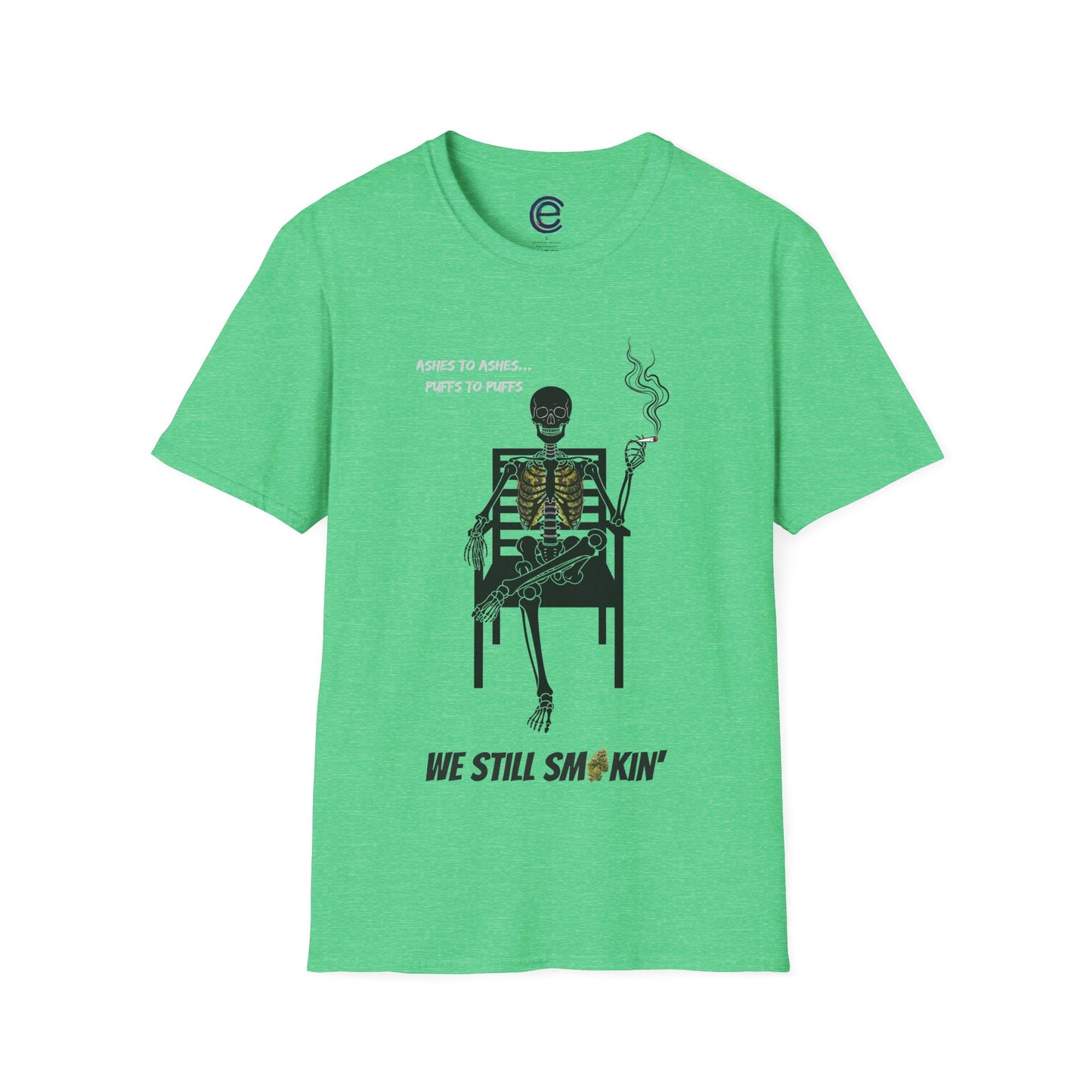 Still Smokin' v2 - Light Blue Graphic T-Shirt