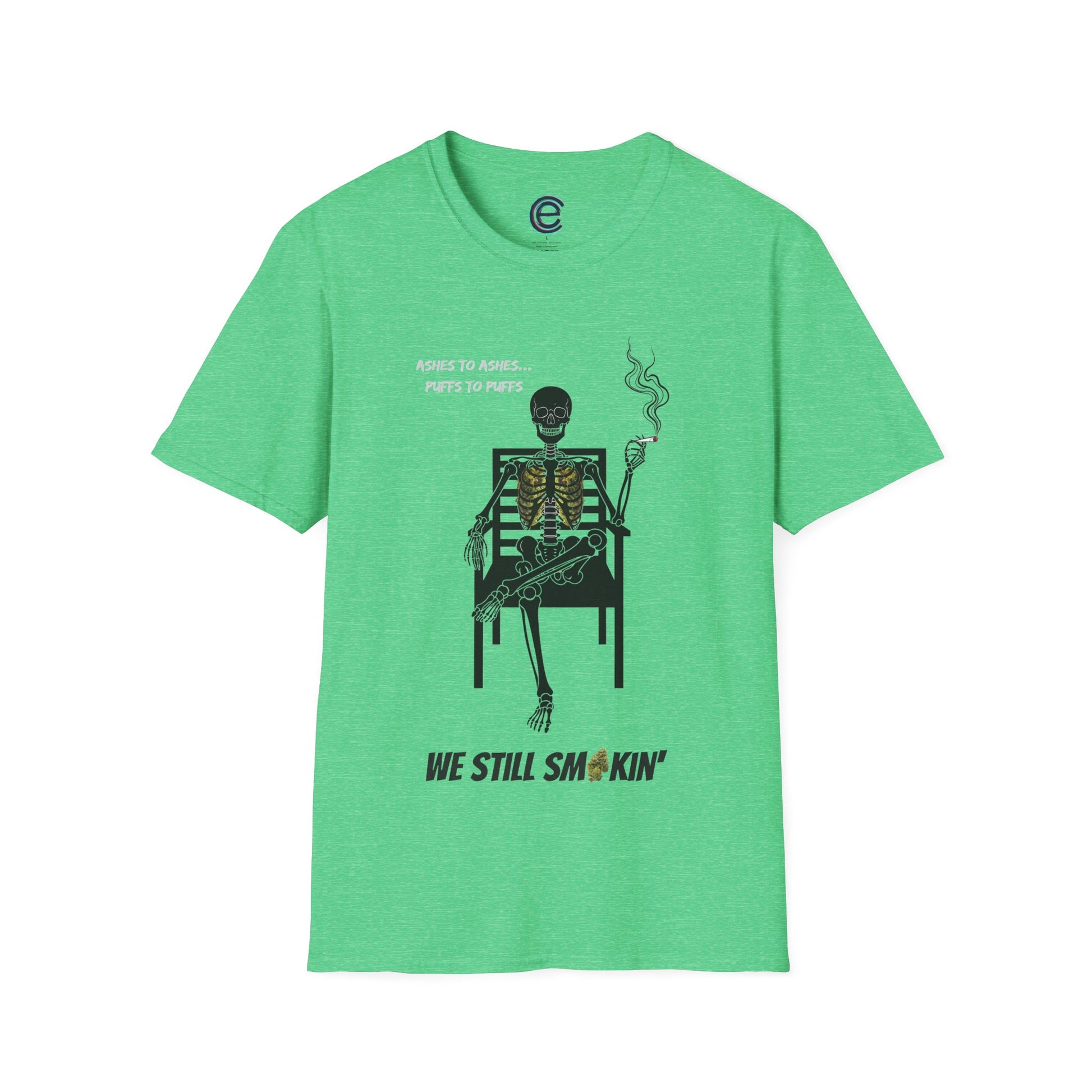 Still Smokin' v2 - Light Blue Graphic T-Shirt