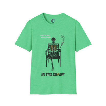 Still Smokin' v2 - Light Blue Graphic T-Shirt