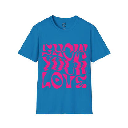 Sho UR Luv - Heather Navy Graphic T-Shirt