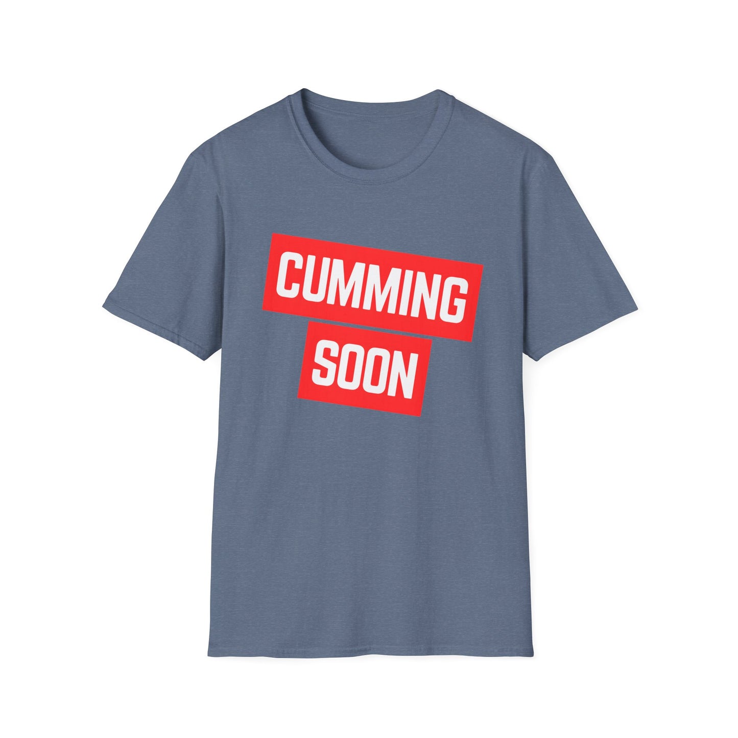 Heather Indigo Coming Soon T-Shirt