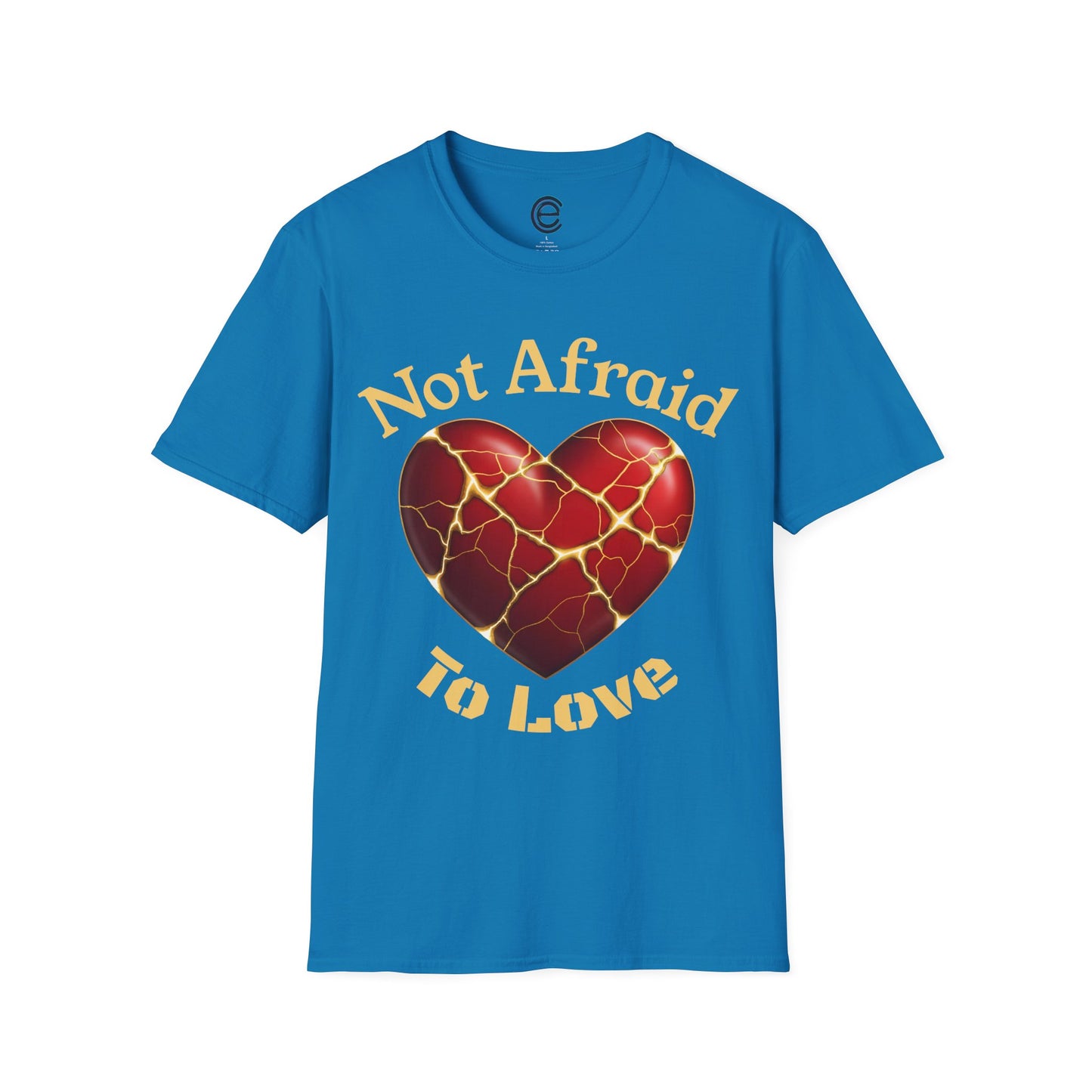 Not Afraid To Love - Heather Irish Green Graphic T-Shirt