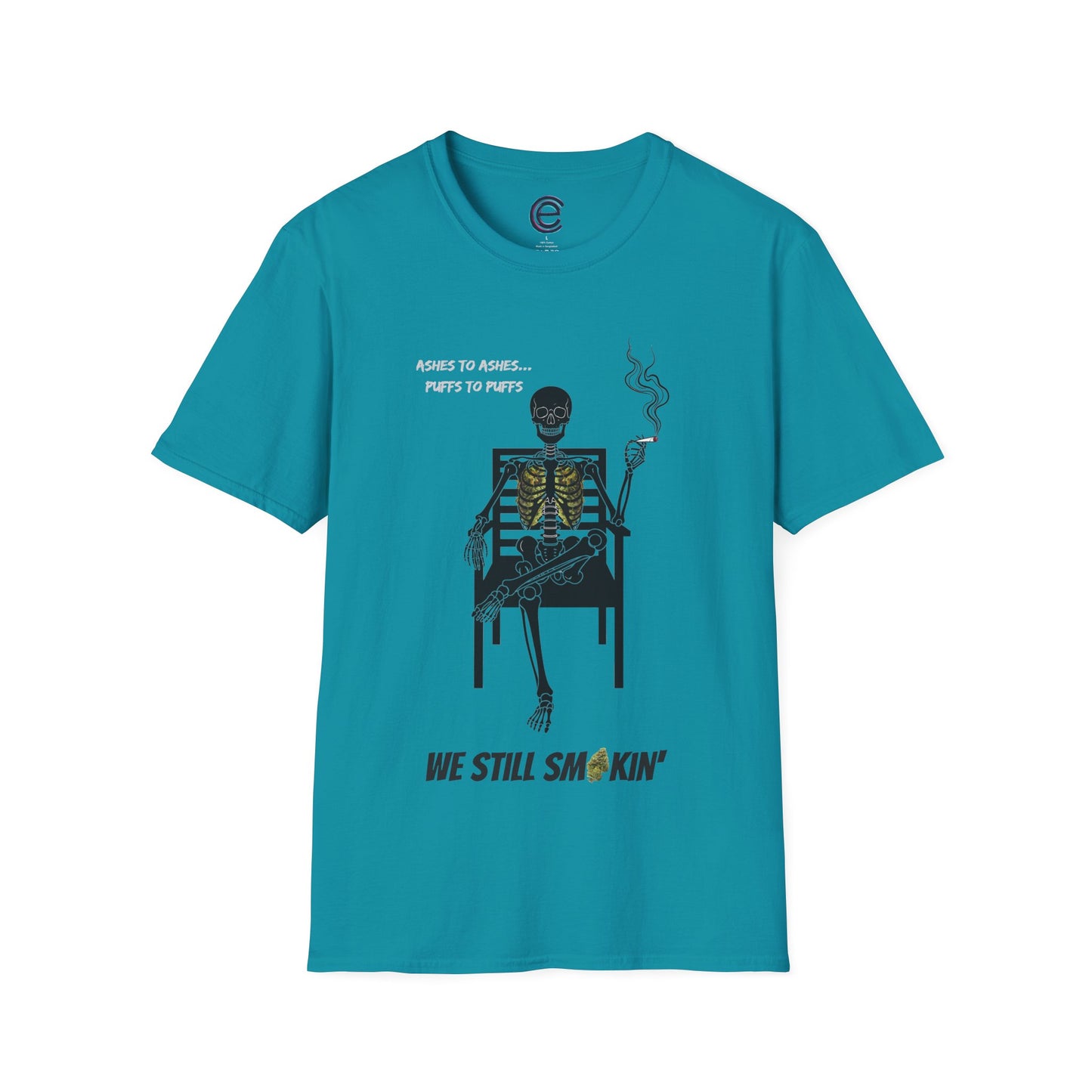 Still Smokin' v2 - Tropical Blue Graphic T-Shirt