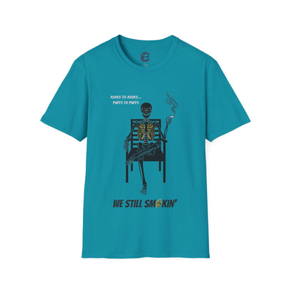 Still Smokin' v2 - Tropical Blue Graphic T-Shirt