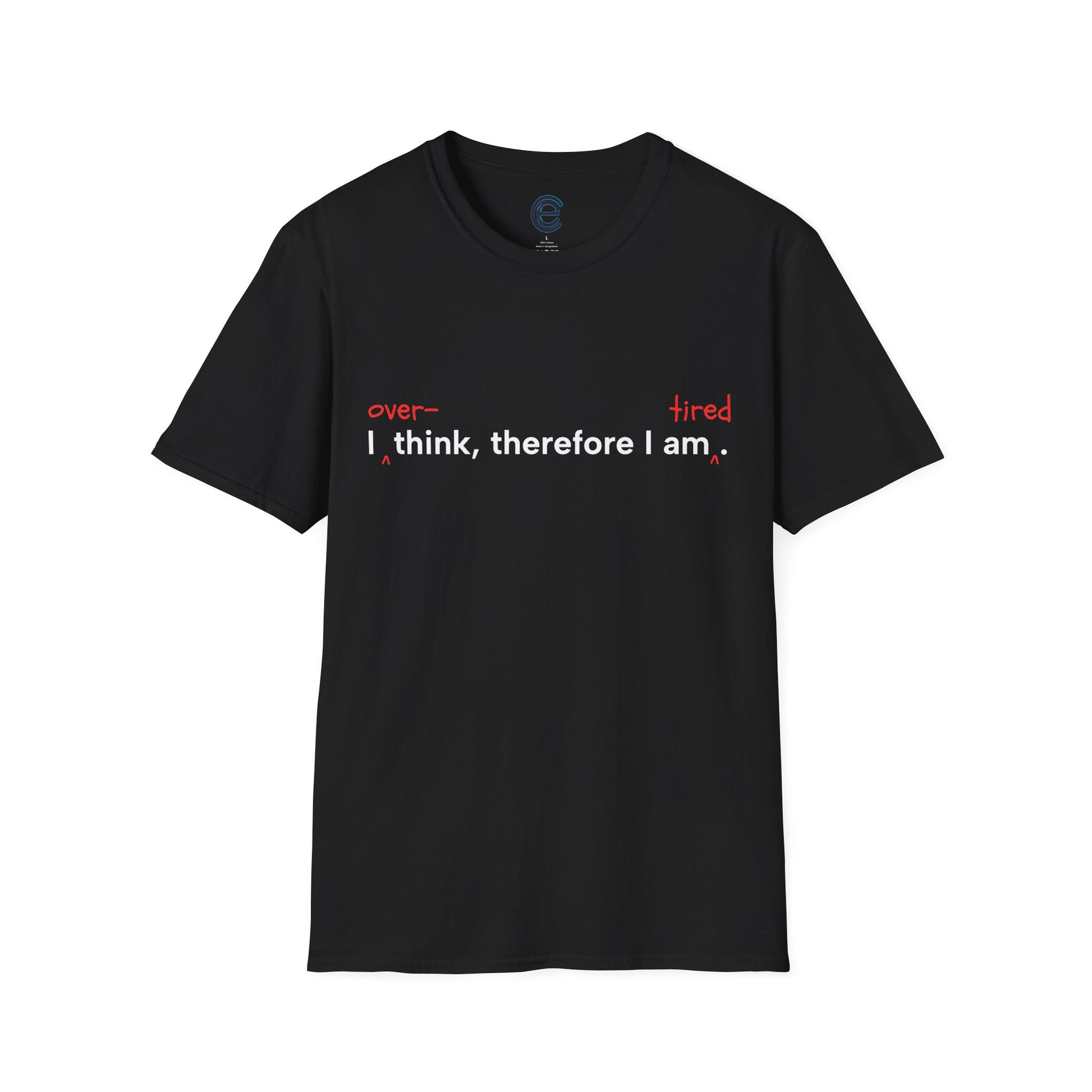 Overthink & Tired - Heather Irish Green Graphic T-Shirt