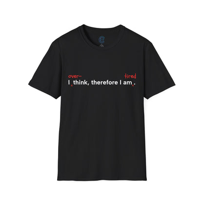 Overthink & Tired - Heather Irish Green Graphic T-Shirt