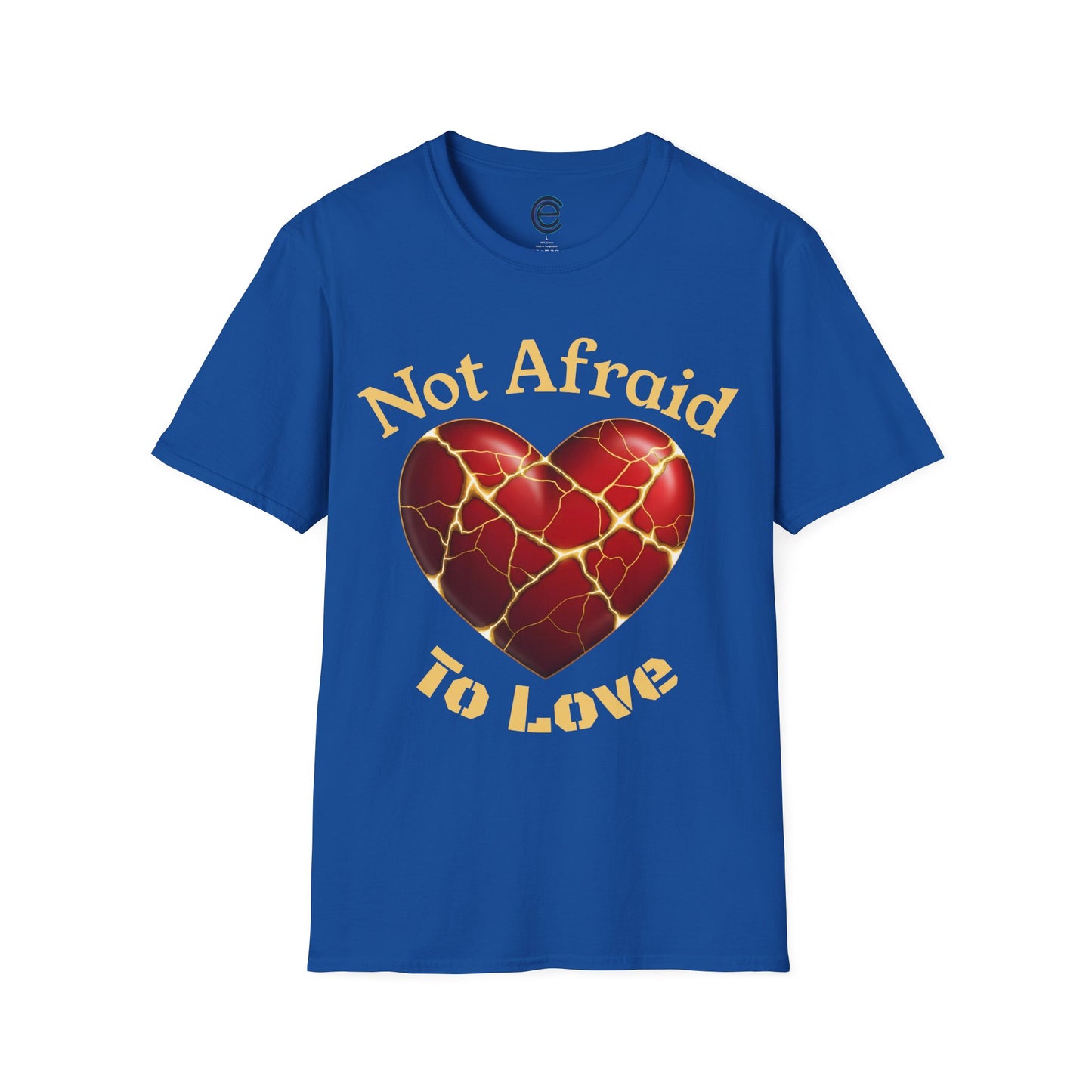 Not Afraid To Love - Tropical Blue Graphic T-Shirt