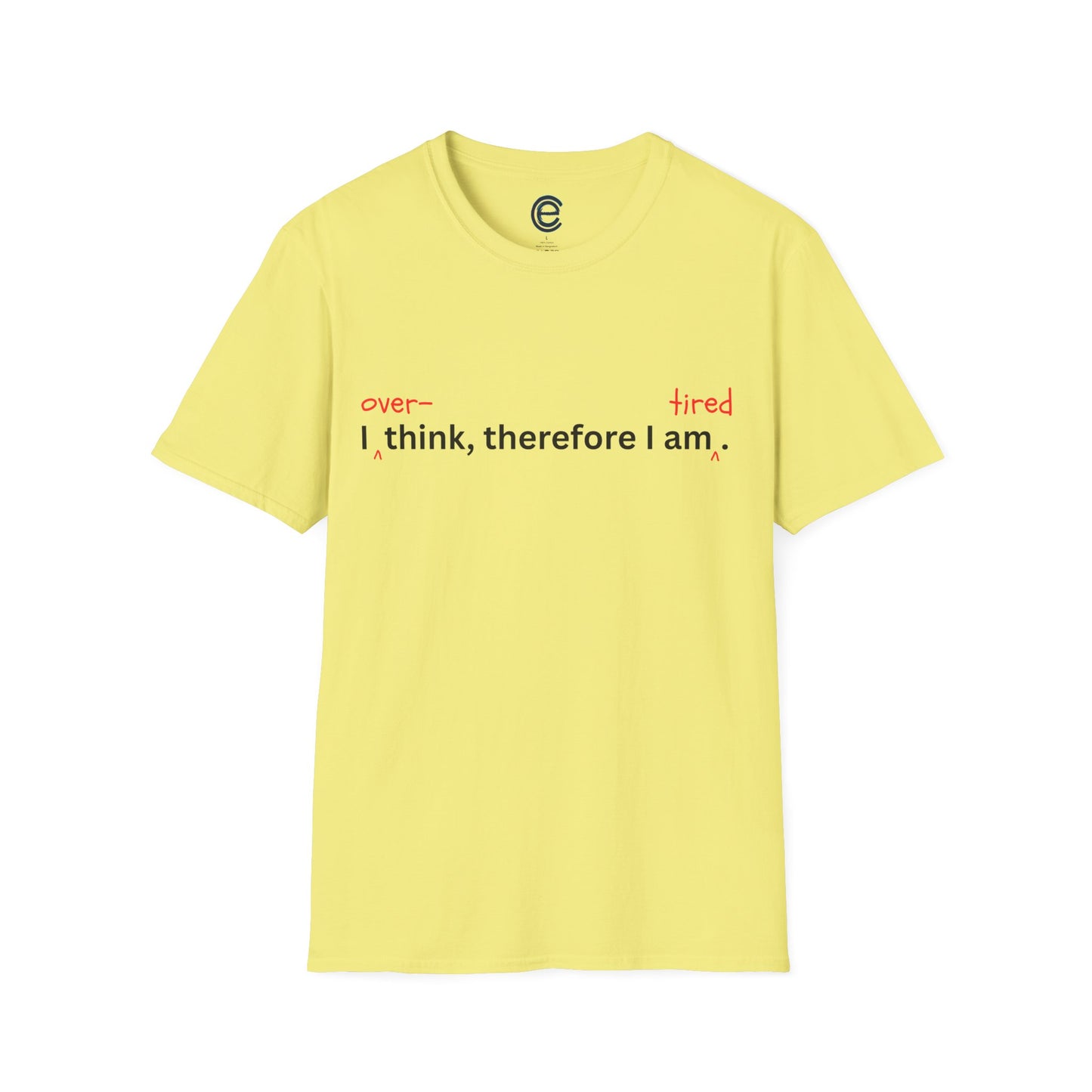 Overthink & Tired - Gold Graphic T-Shirt