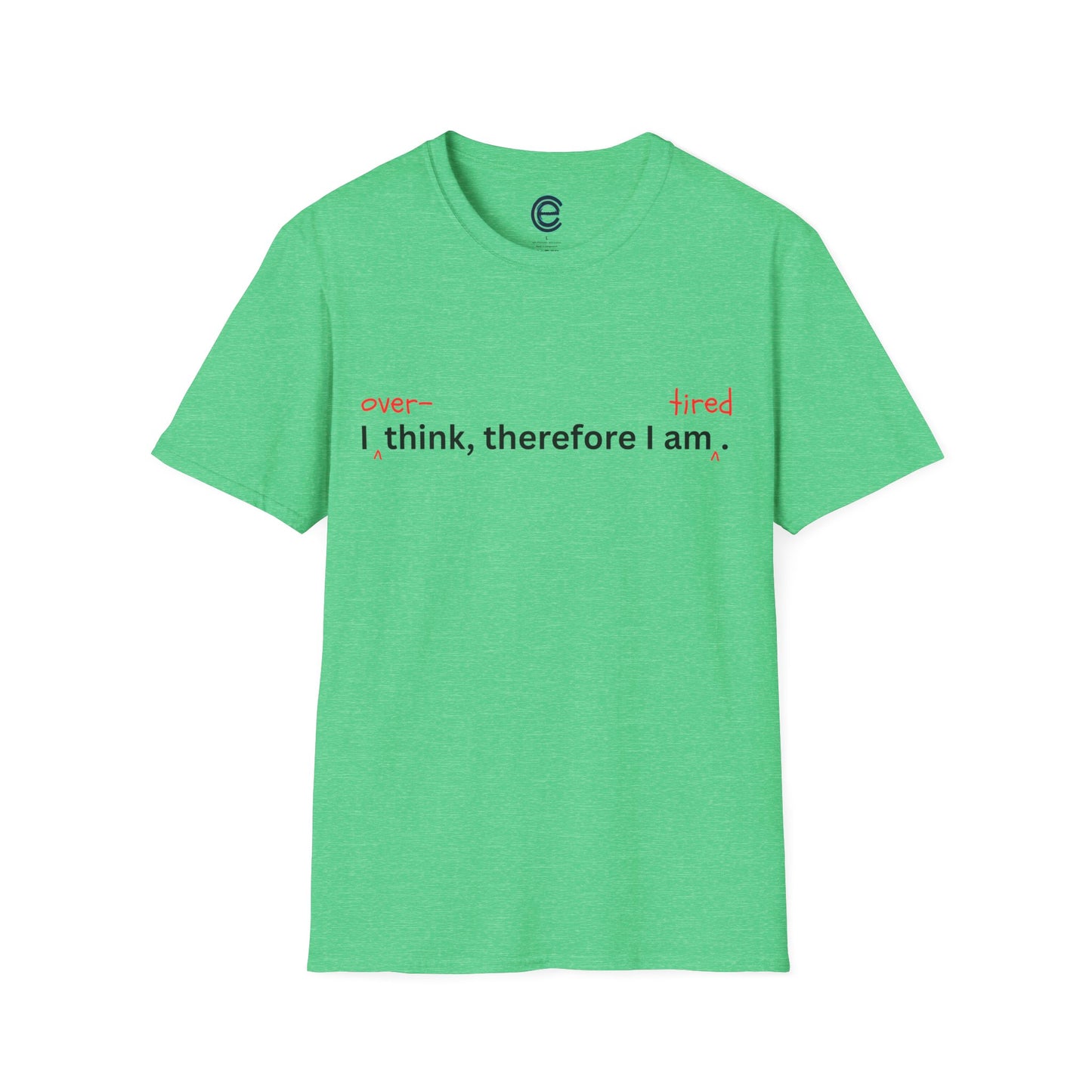 Overthink & Tired - Black Graphic T-Shirt