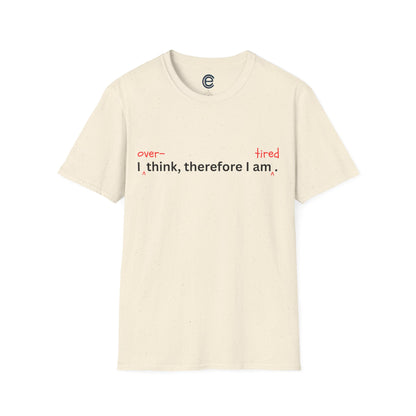 Overthink & Tired - Light Blue Graphic T-Shirt