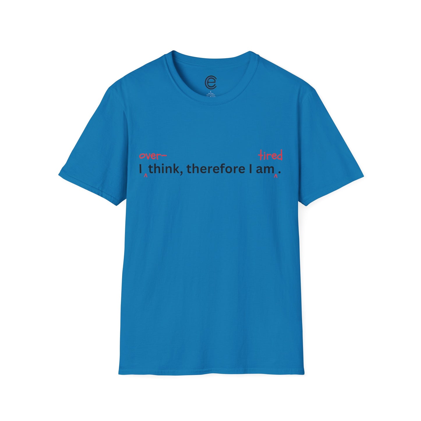 Overthink & Tired - Cornsilk Graphic T-Shirt
