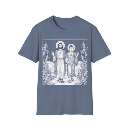 Jesus & Buddha - Sand Graphic T-Shirt
