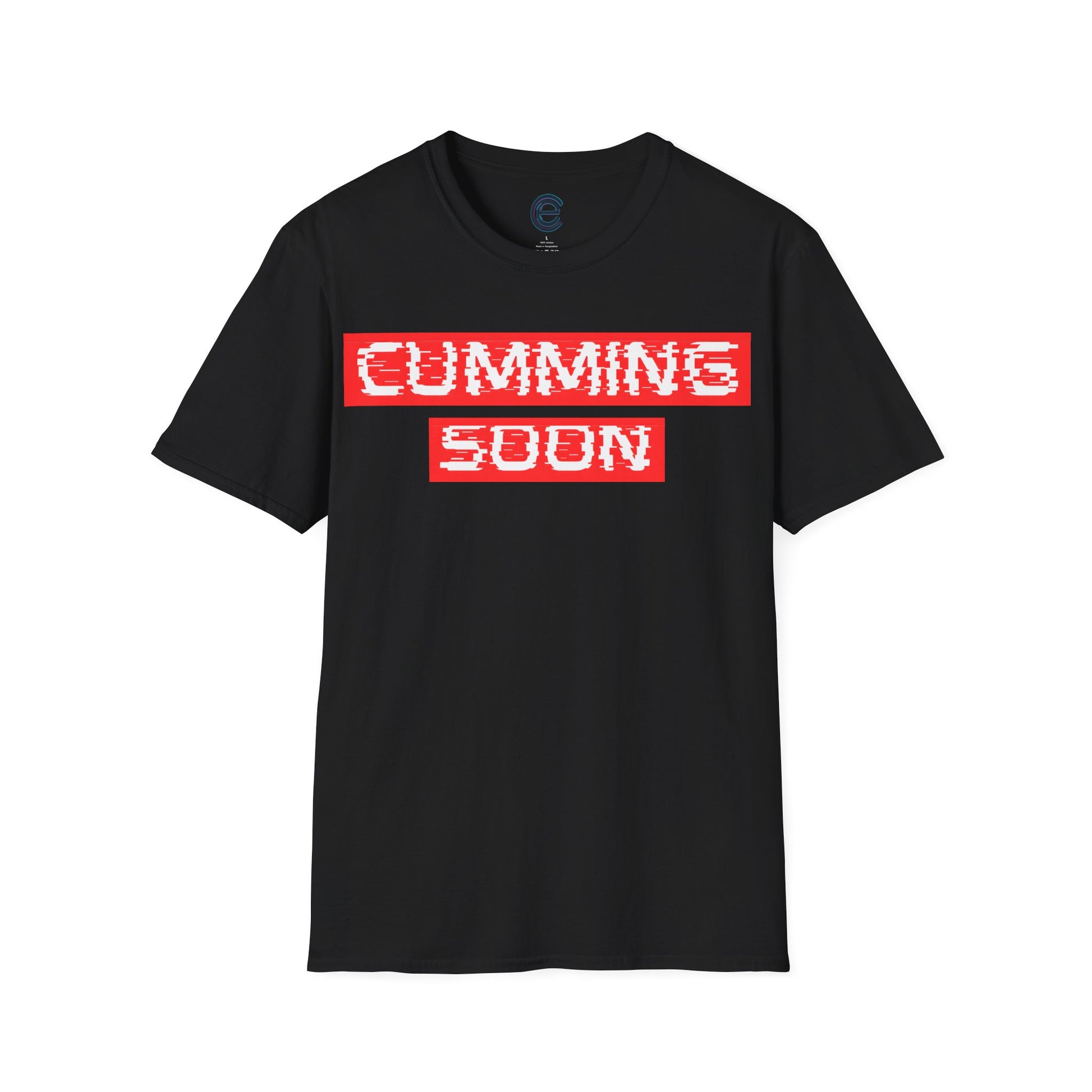 Arriving Shortly... - Black Graphic T-Shirt