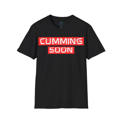 Arriving Shortly... - Black Graphic T-Shirt