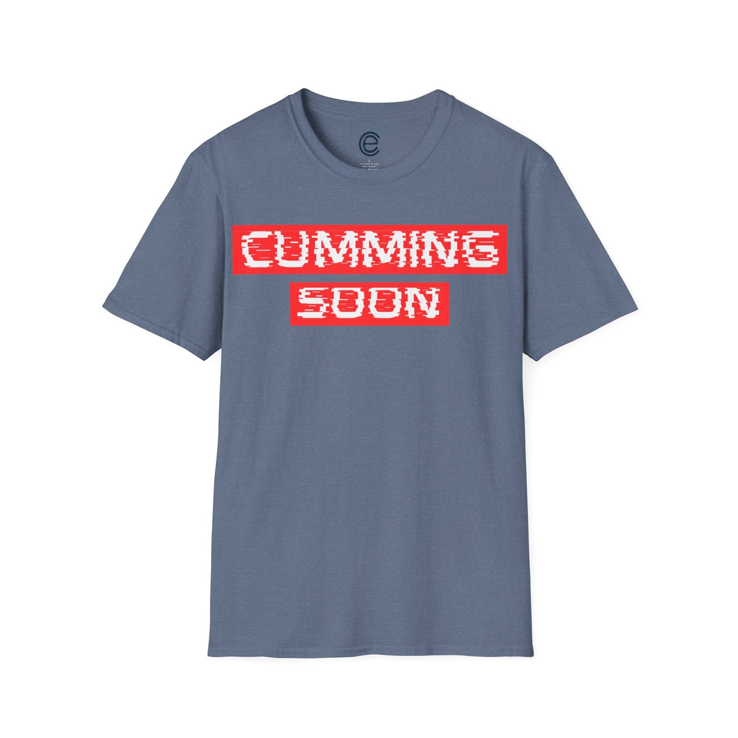 Arriving Shortly... - Heather Indigo Graphic T-Shirt