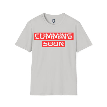 Arriving Shortly... - Ice Grey Graphic T-Shirt