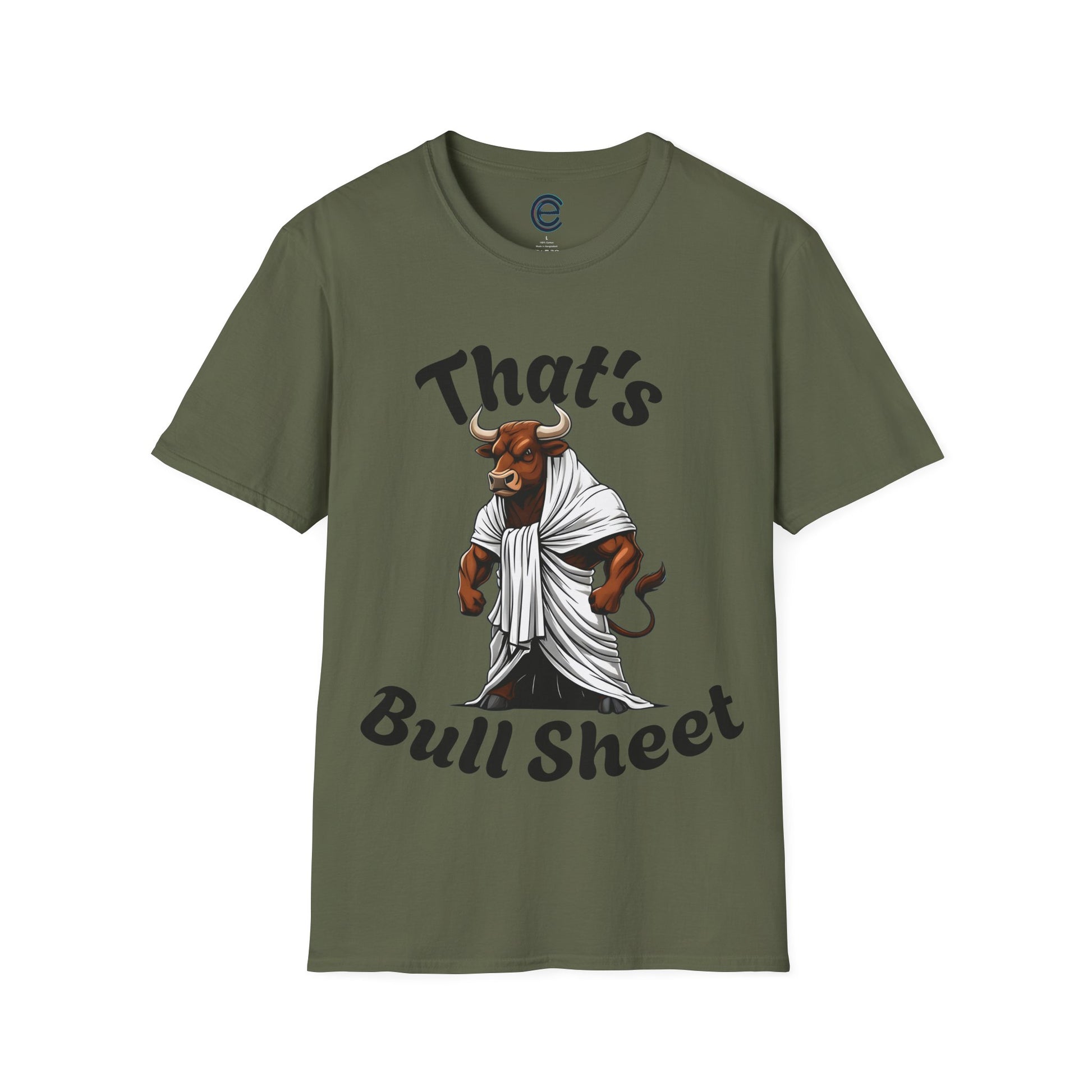 Bull Sheet - Military Green Graphic T-Shirt