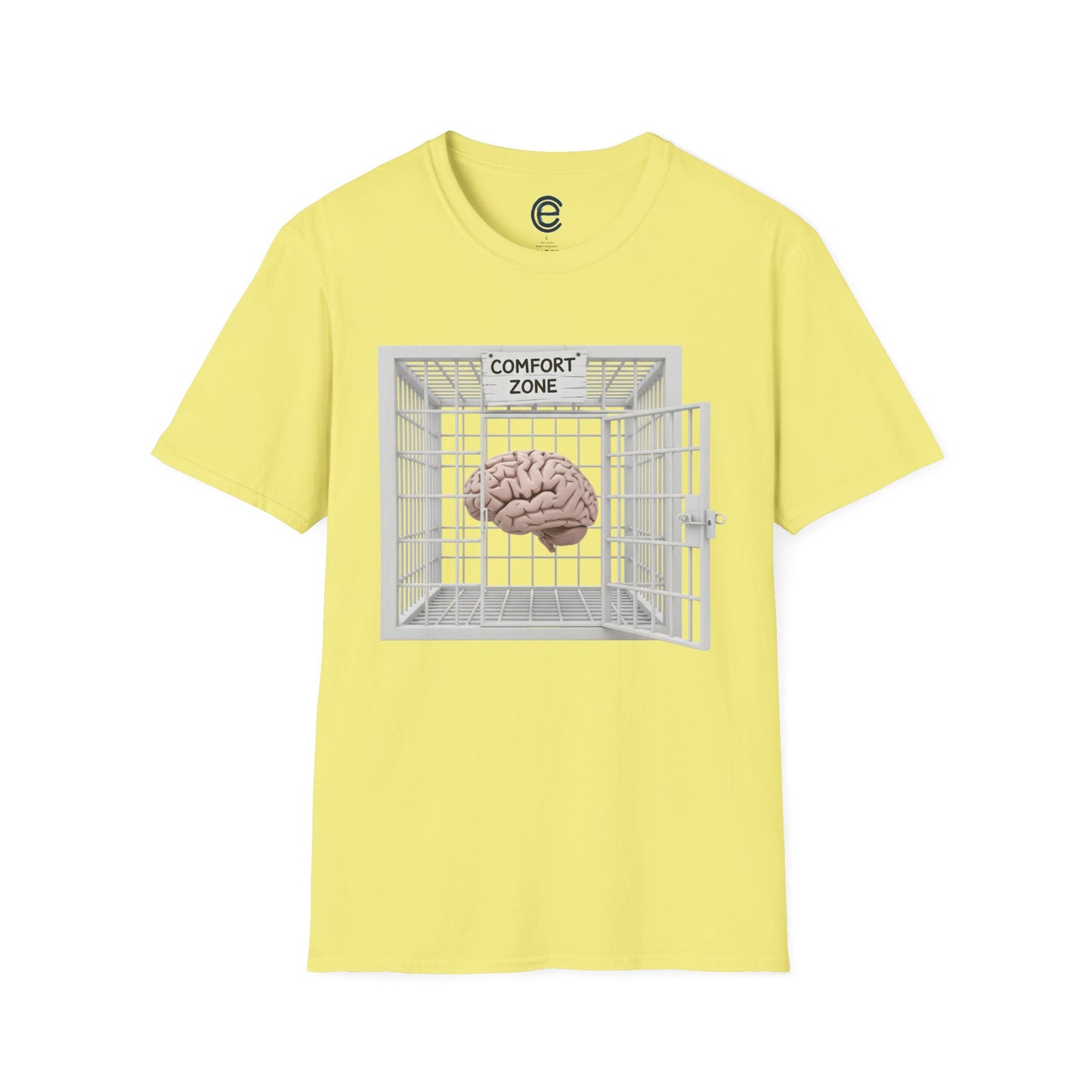 Comfort Zone Illusion - Cornsilk Graphic T-Shirt