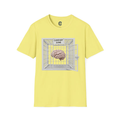 Comfort Zone Illusion - Cornsilk Graphic T-Shirt