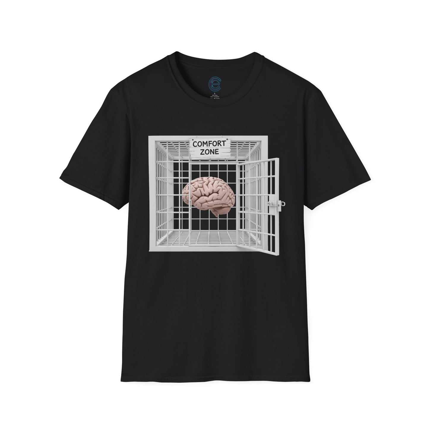 Comfort Zone Illusion - Dark Chocolate Graphic T-Shirt