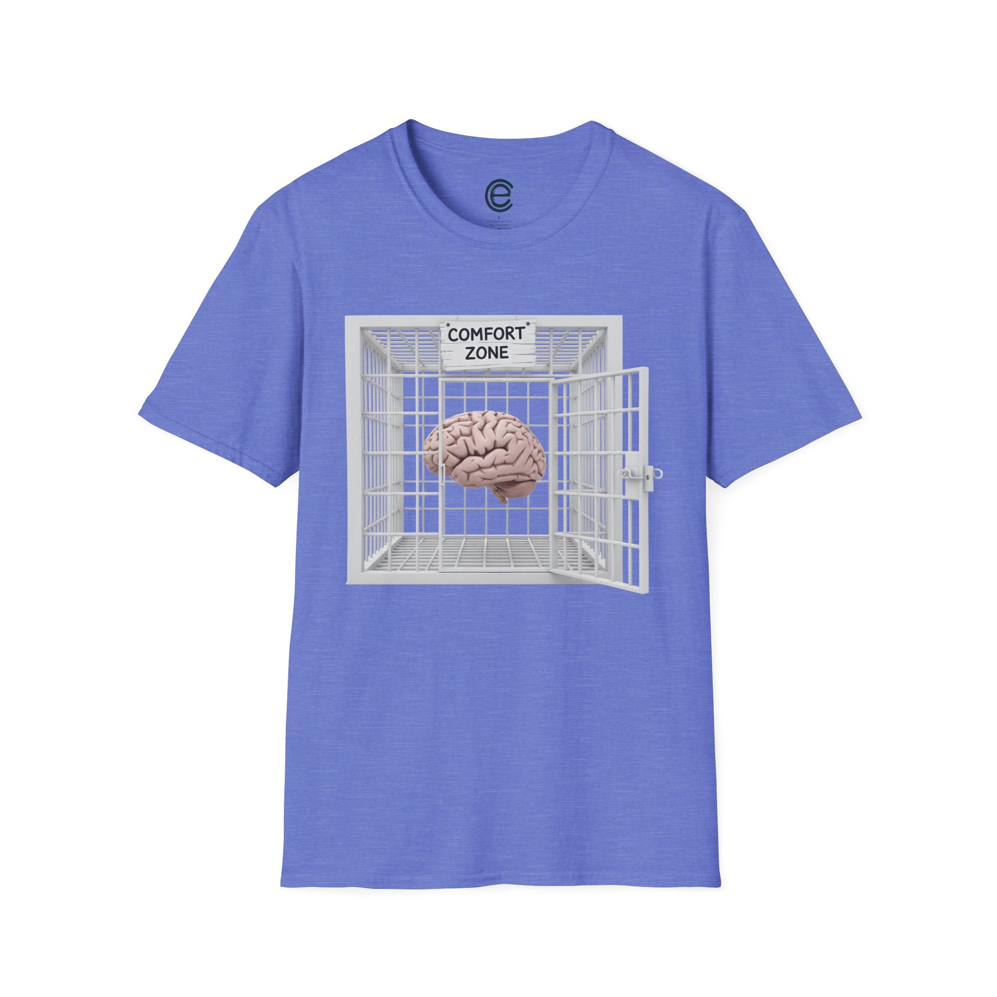 Comfort Zone Illusion - Heather Irish Green Graphic T-Shirt
