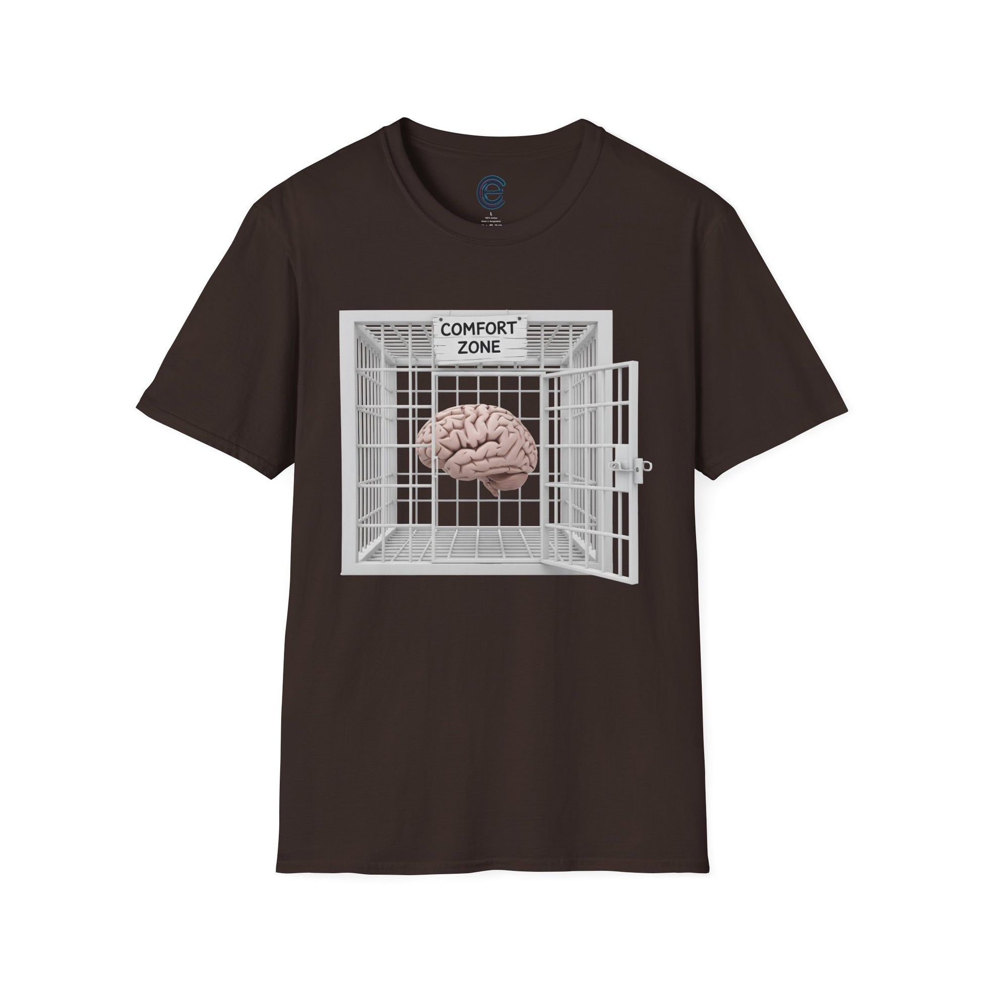 Comfort Zone Illusion - Natural Graphic T-Shirt