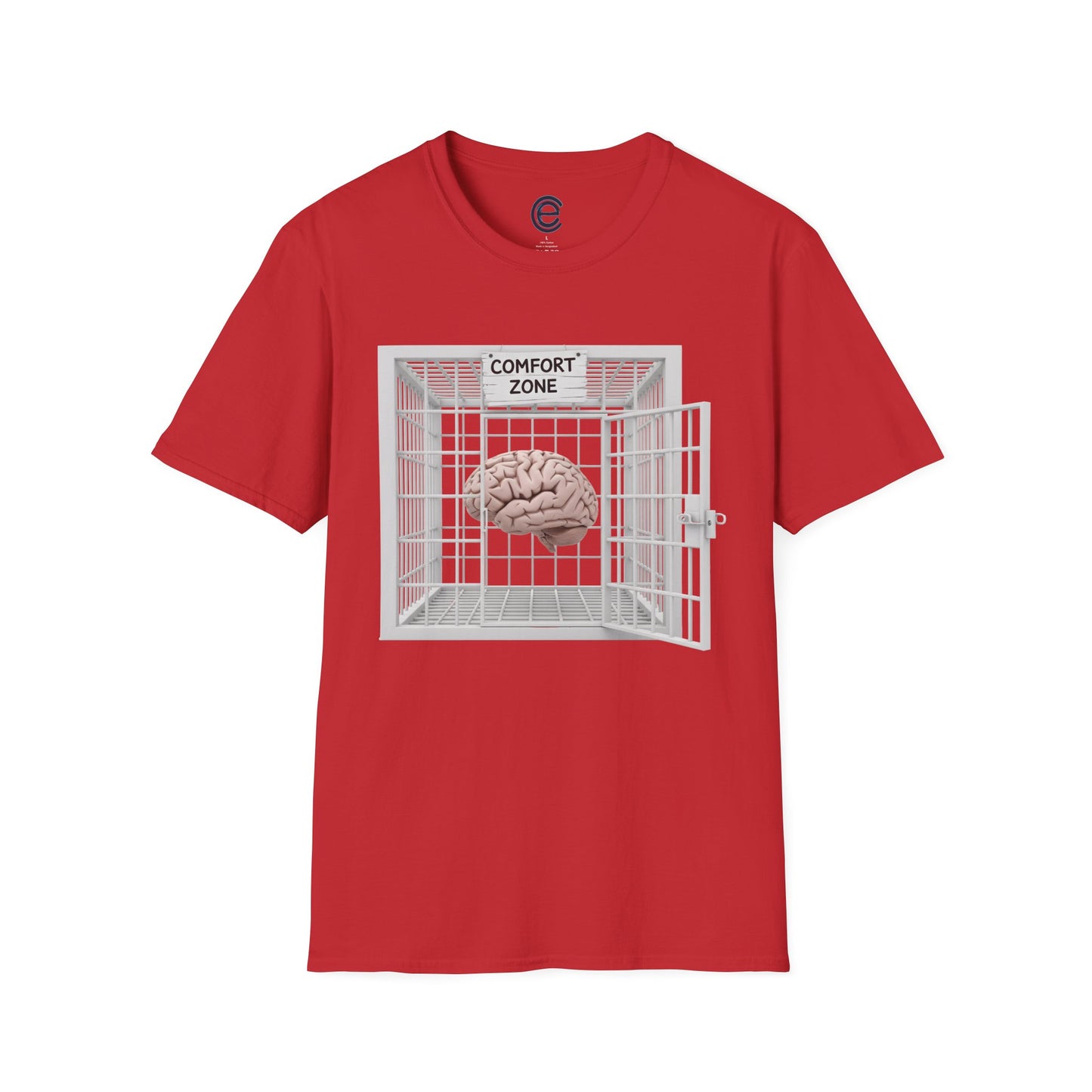 Comfort Zone Illusion - Red Graphic T-Shirt